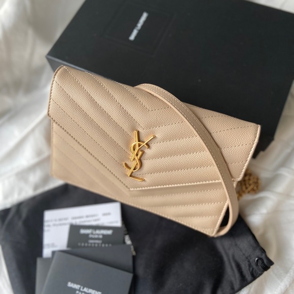 YSL Wallet on Chain - Beige - Picture 2 of 5